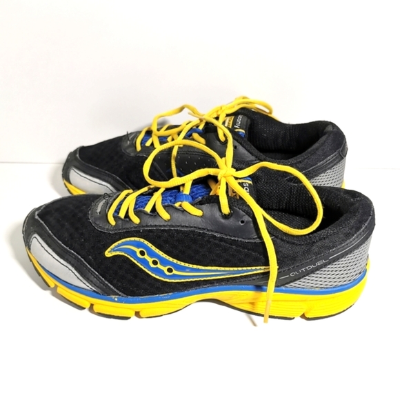 SAUCONY | Boys Runners, Black | Blue | Yellow - Picture 3 of 6